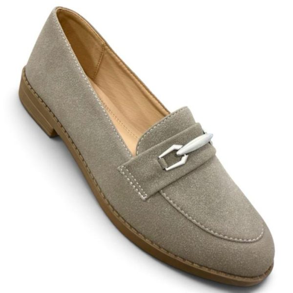 Taupe Suede Loafer
